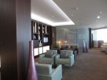 Lounge area of the Etihad lounge in Paris