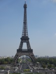 view of the Eiffel Tower from the Trocadero