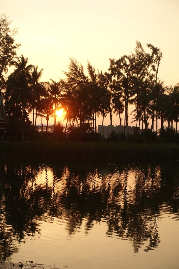 sunset at Angsana Laguna Phuket Thailand